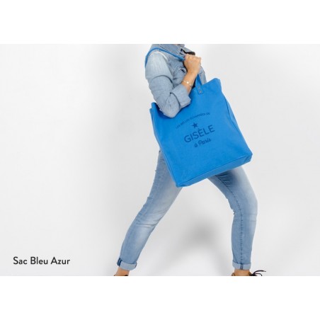 Sac personnalisable Tote Bag Trendy Bleu Azur