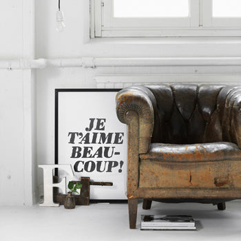 Déco chic: quand la typo devient art…