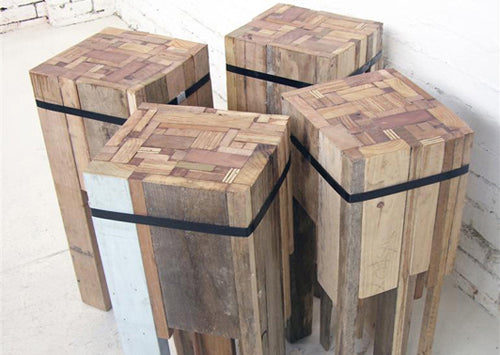 Tabouret en bois de recuperation – "Offcut"