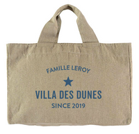 Lin naturel / Bleu Orage