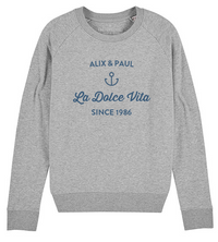 Gris chiné / Bleu Orage