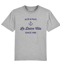 Gris chiné / Bleu Marine